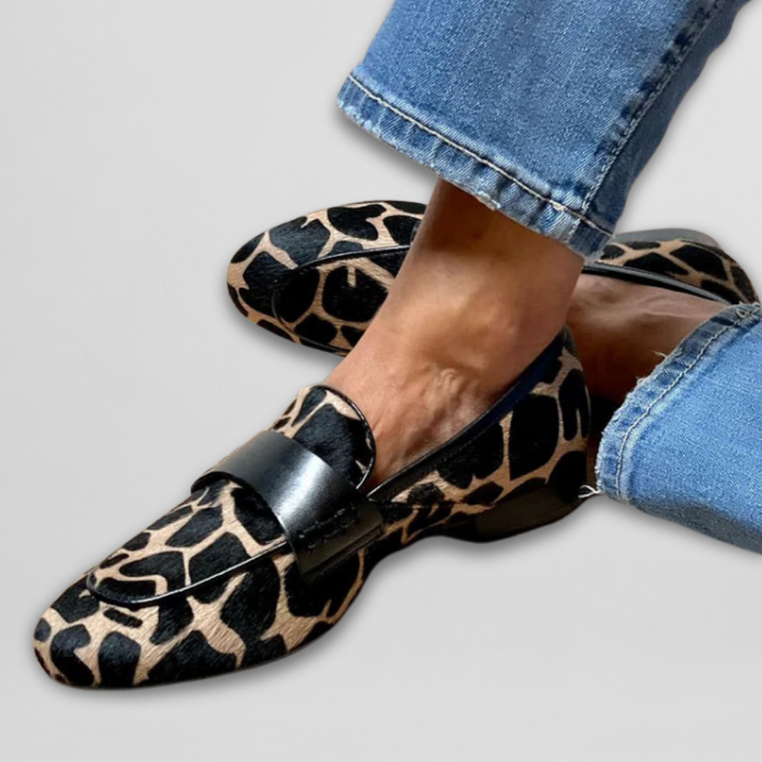 Katie - Mocasines estampado leopardo