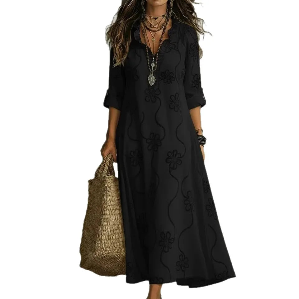 Bonifacia™ | Vestido Largo de Lino