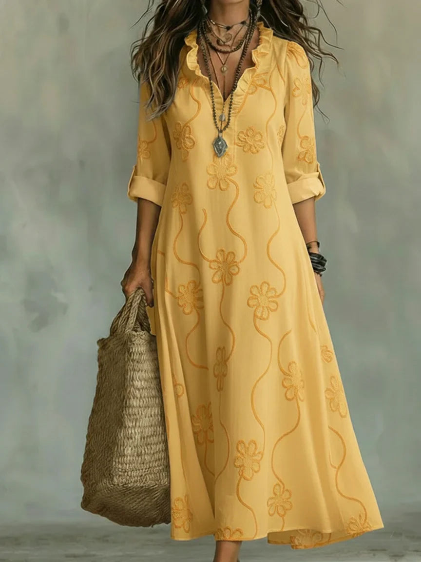 Bonifacia™ | Vestido Largo de Lino