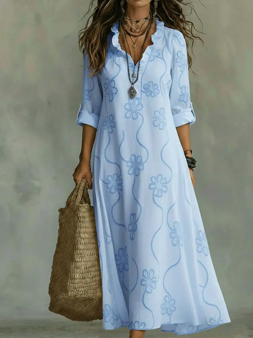 Bonifacia™ | Vestido Largo de Lino