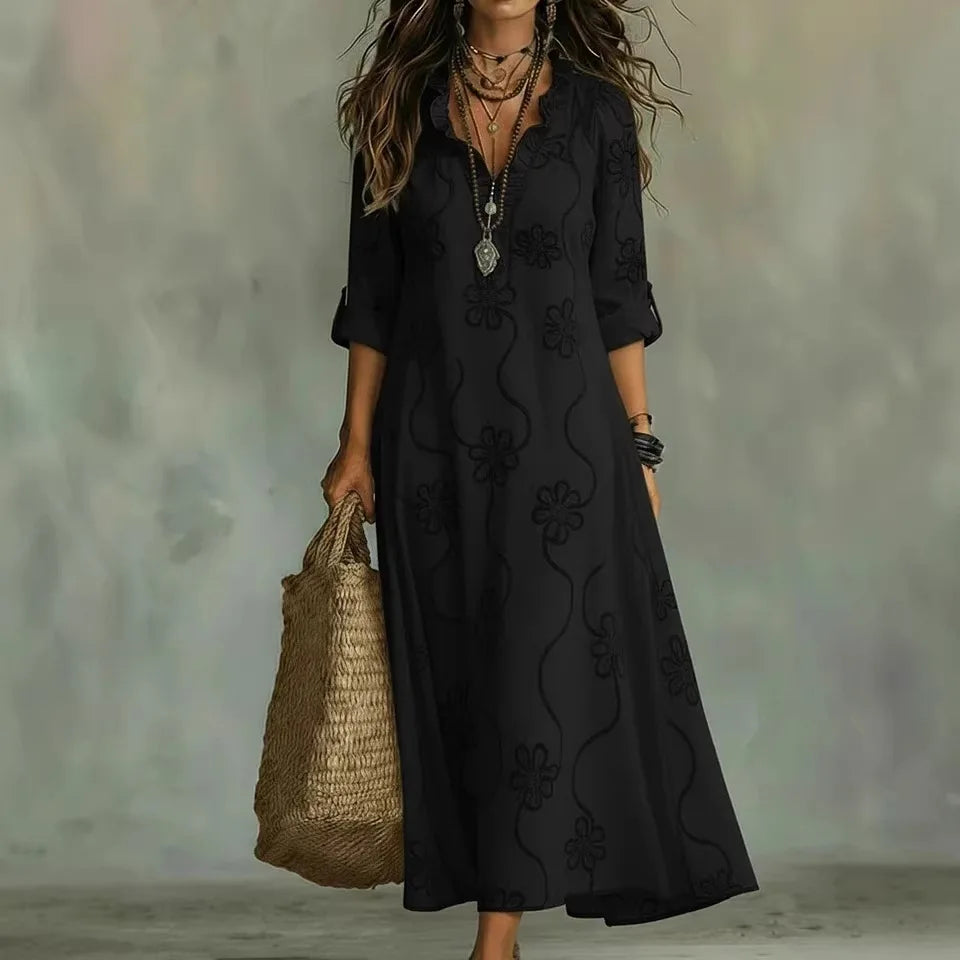 Bonifacia™ | Vestido Largo de Lino