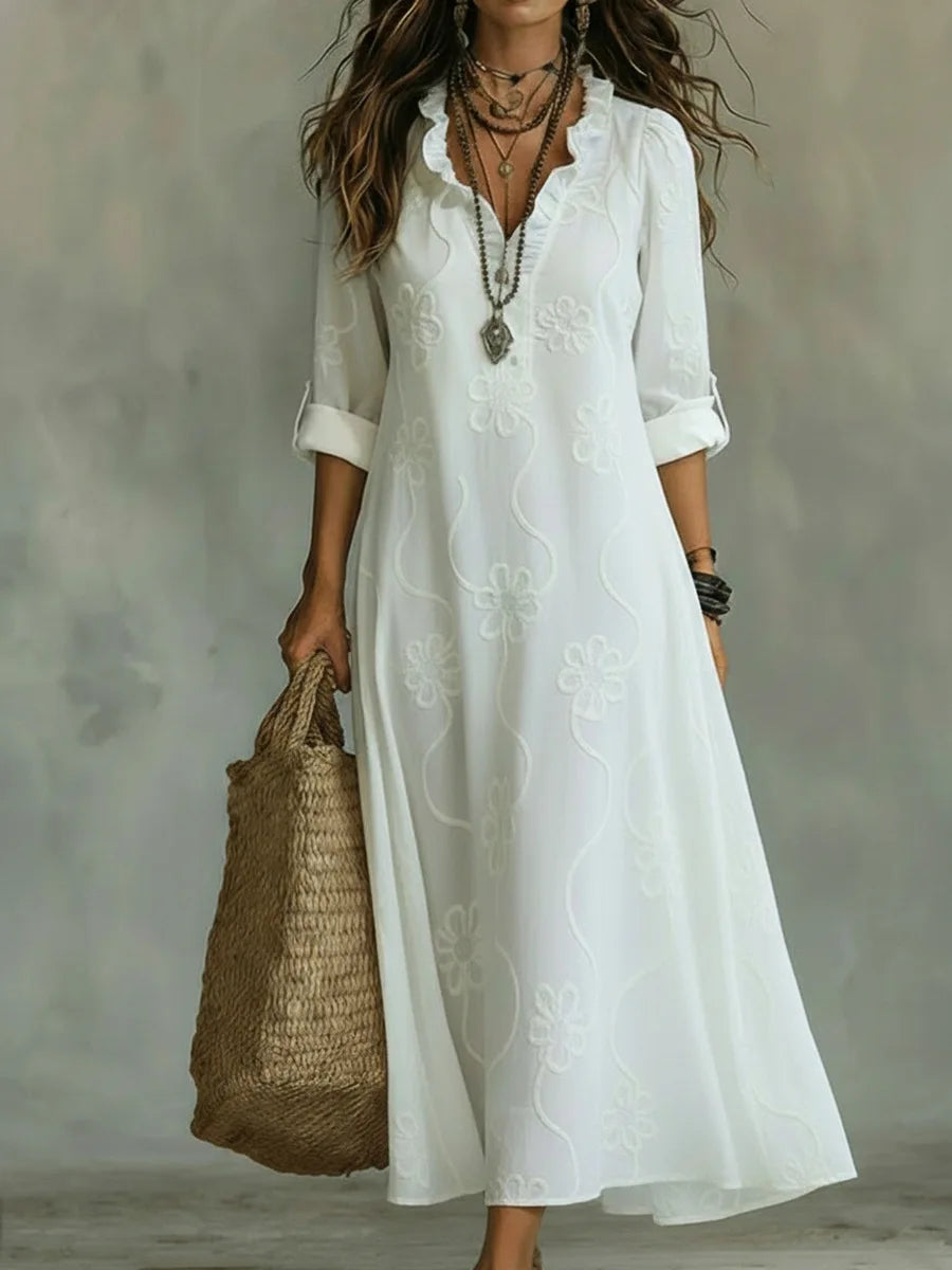 Bonifacia™ | Vestido Largo de Lino