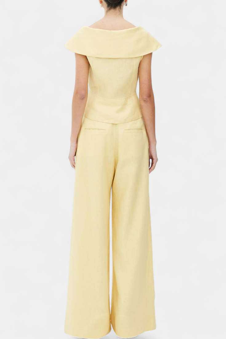 Hayden Conjunto Top Asimétrico y Pantalón Palazzo