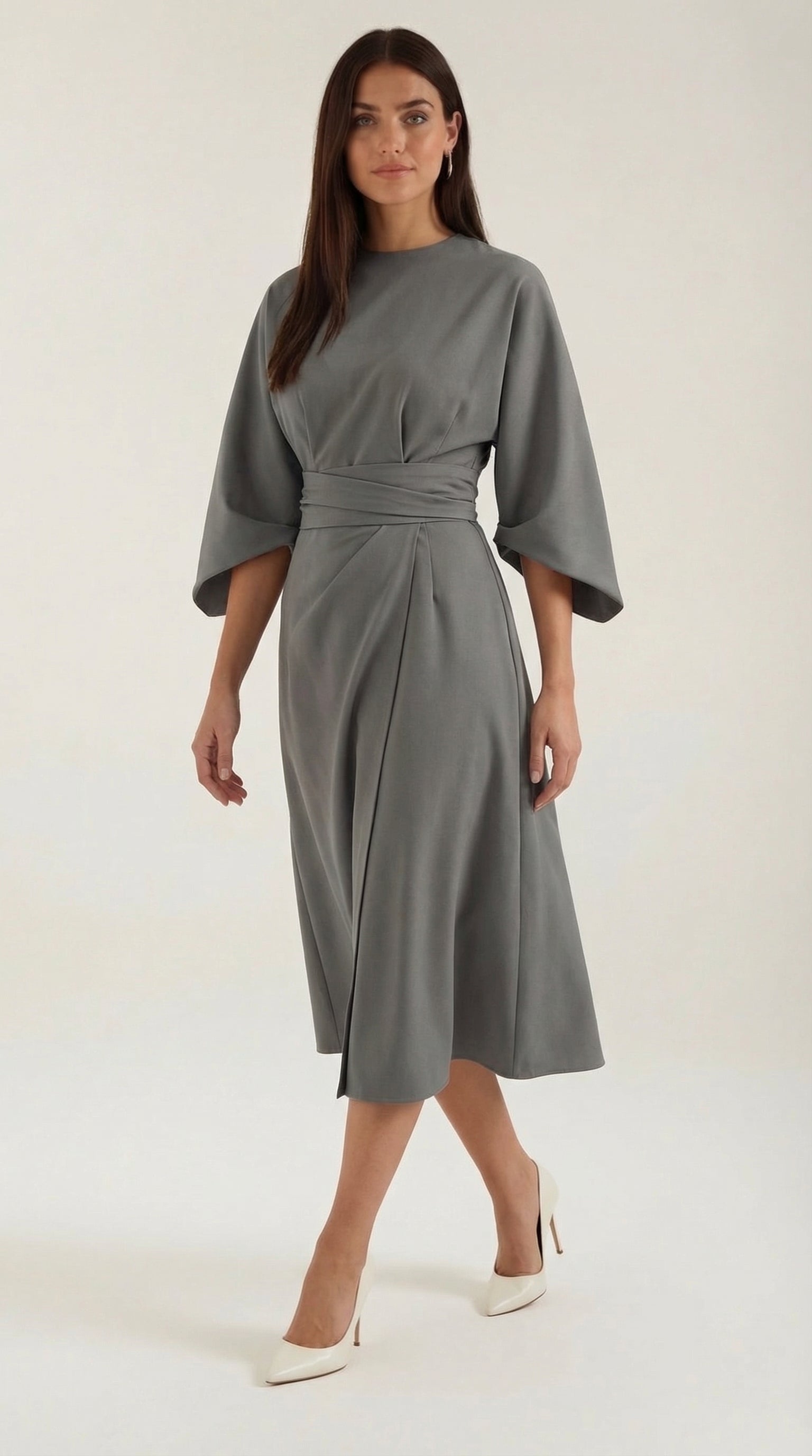 Maxi Vestido Ana con Cinturón en la Cintura