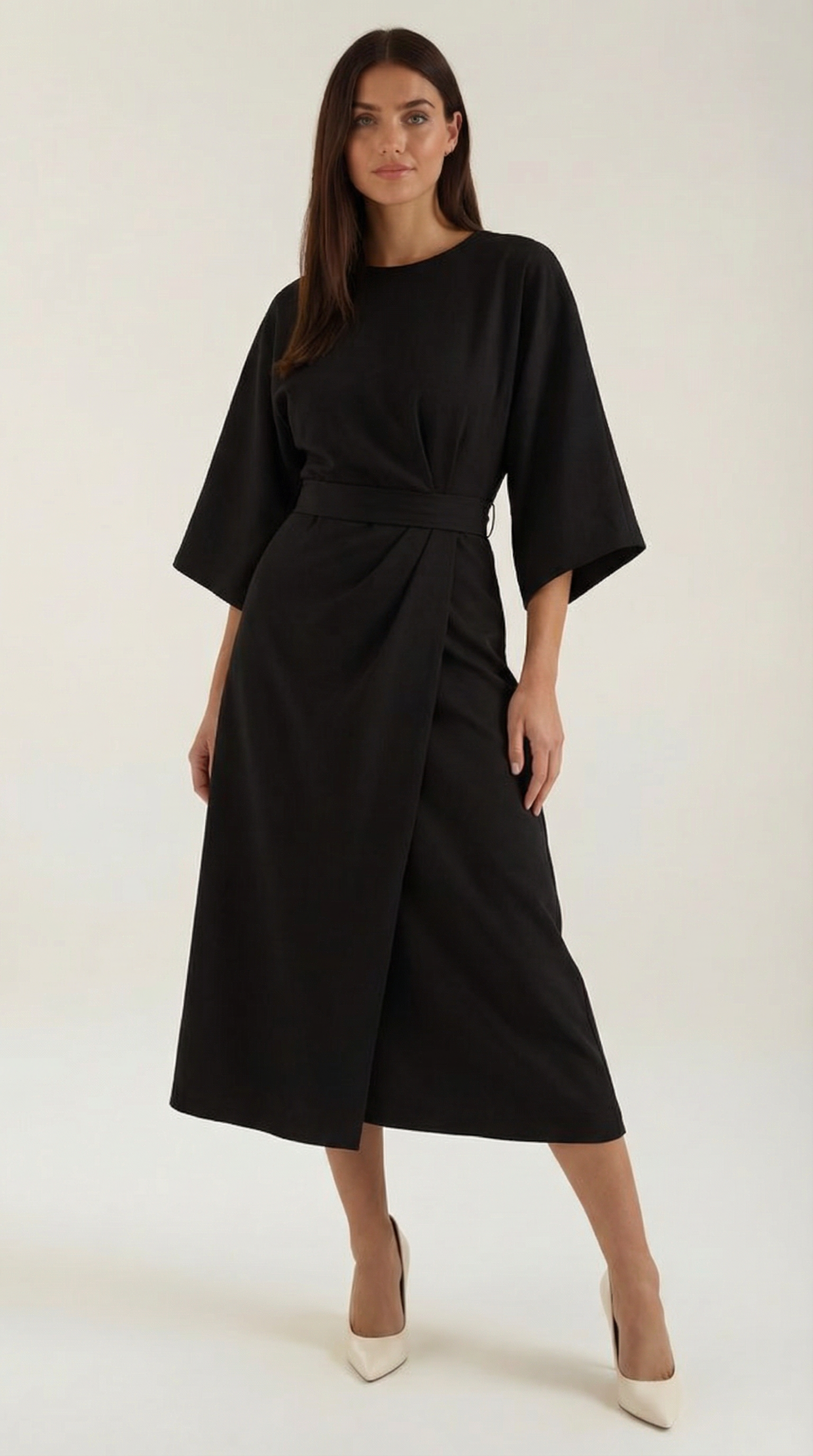 Maxi Vestido Ana con Cinturón en la Cintura