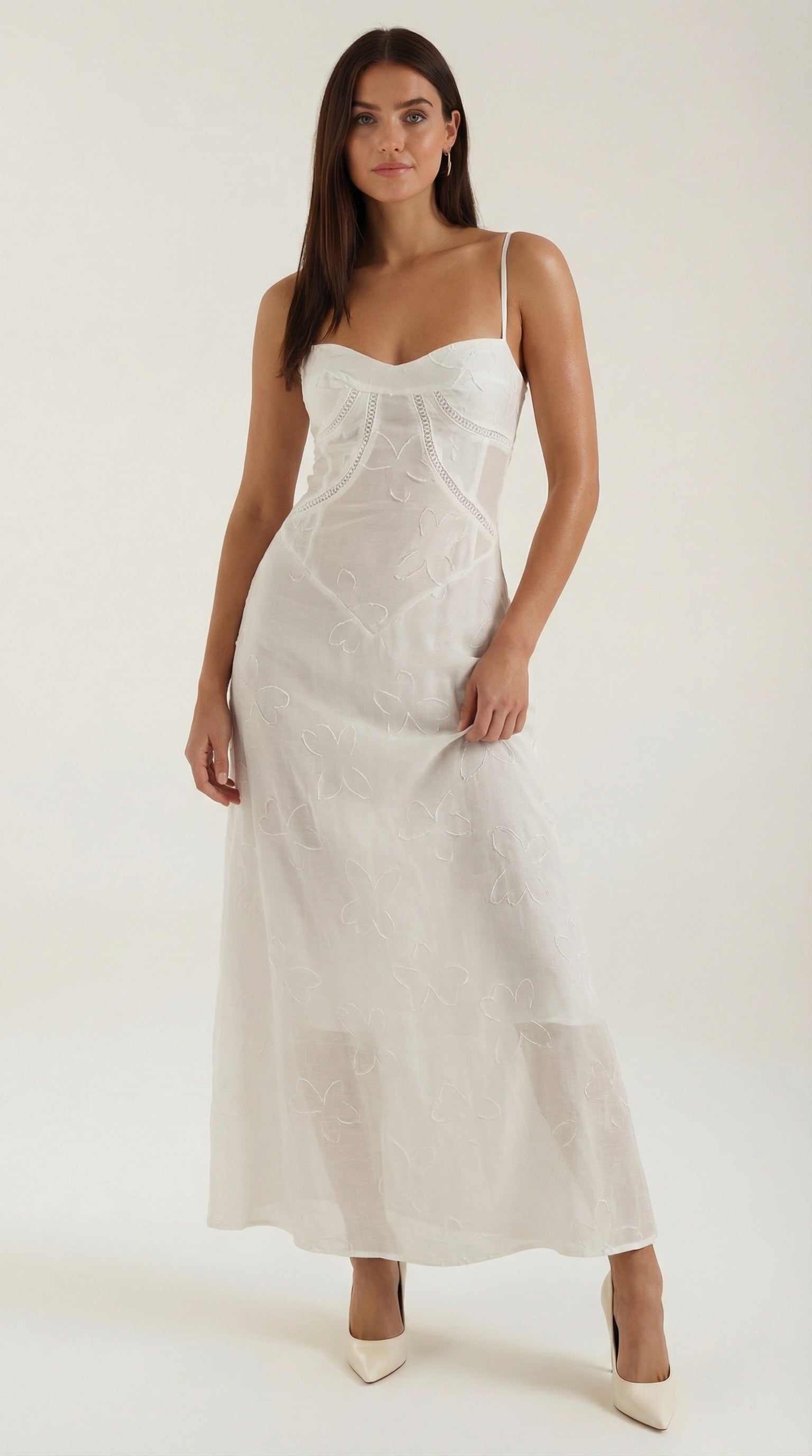 Vestido Largo de Encaje Arabelle