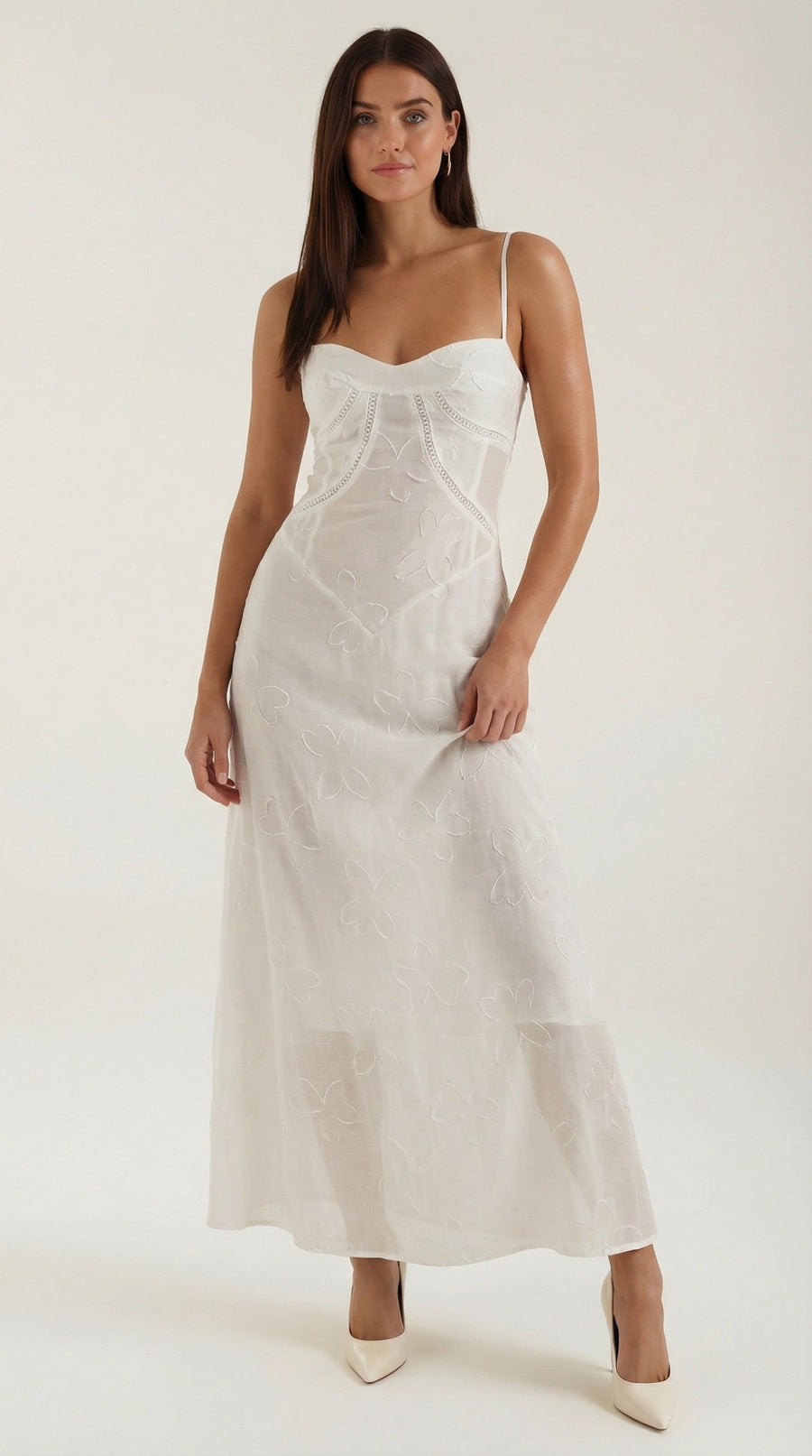 Vestido Largo de Encaje Arabelle