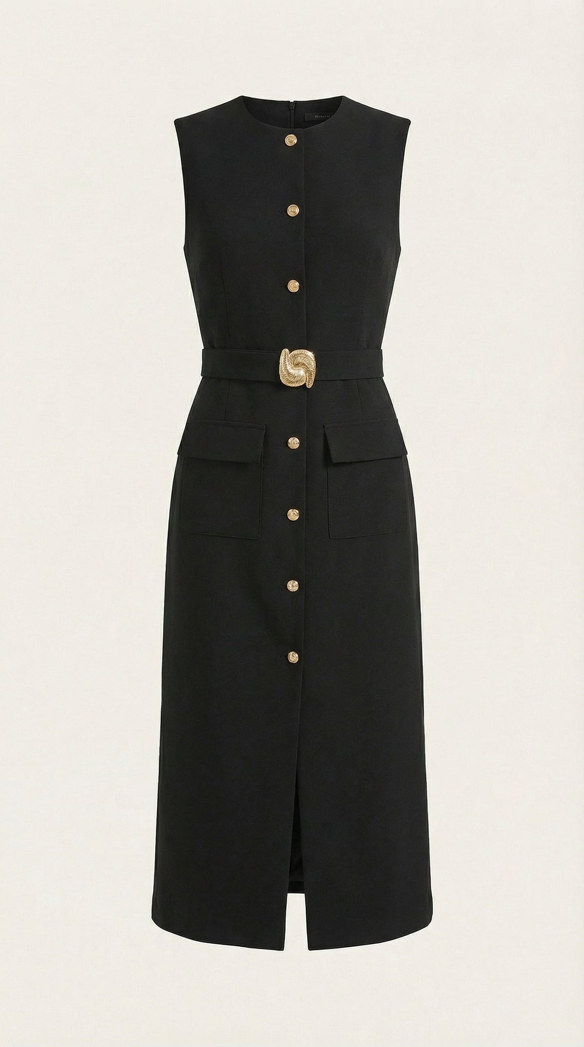 Vestido Midi Arlene con Detalles de Botones