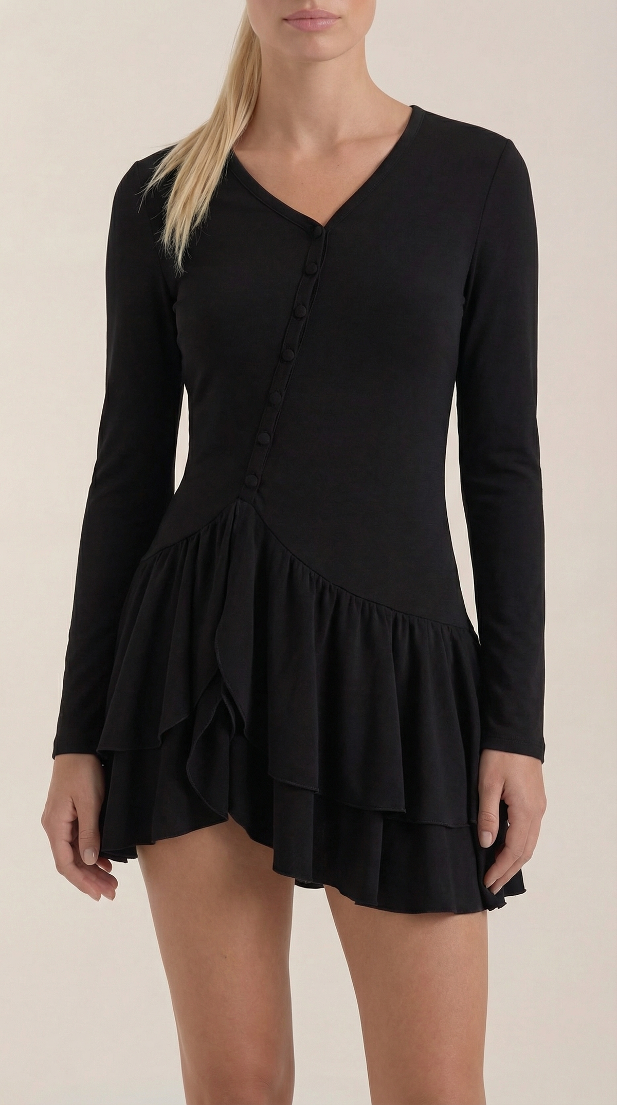 Vestido Corto Estelle con Volantes