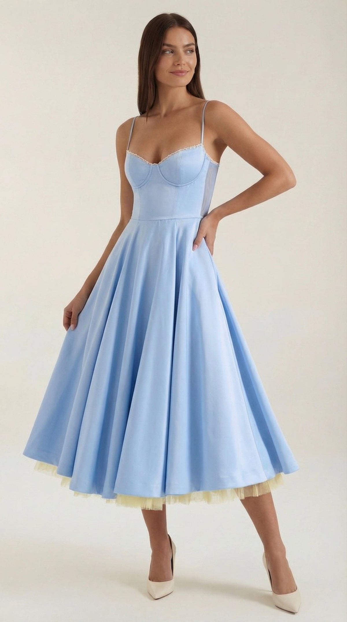 Isolde Tul Midi Dress
