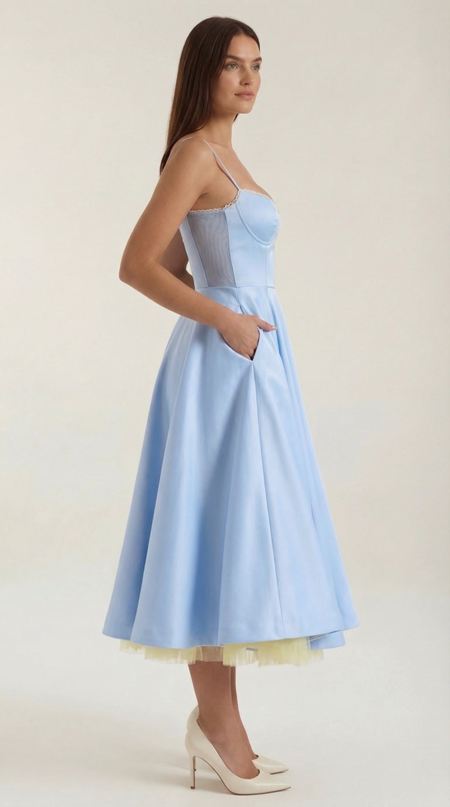 Isolde Tul Midi Dress