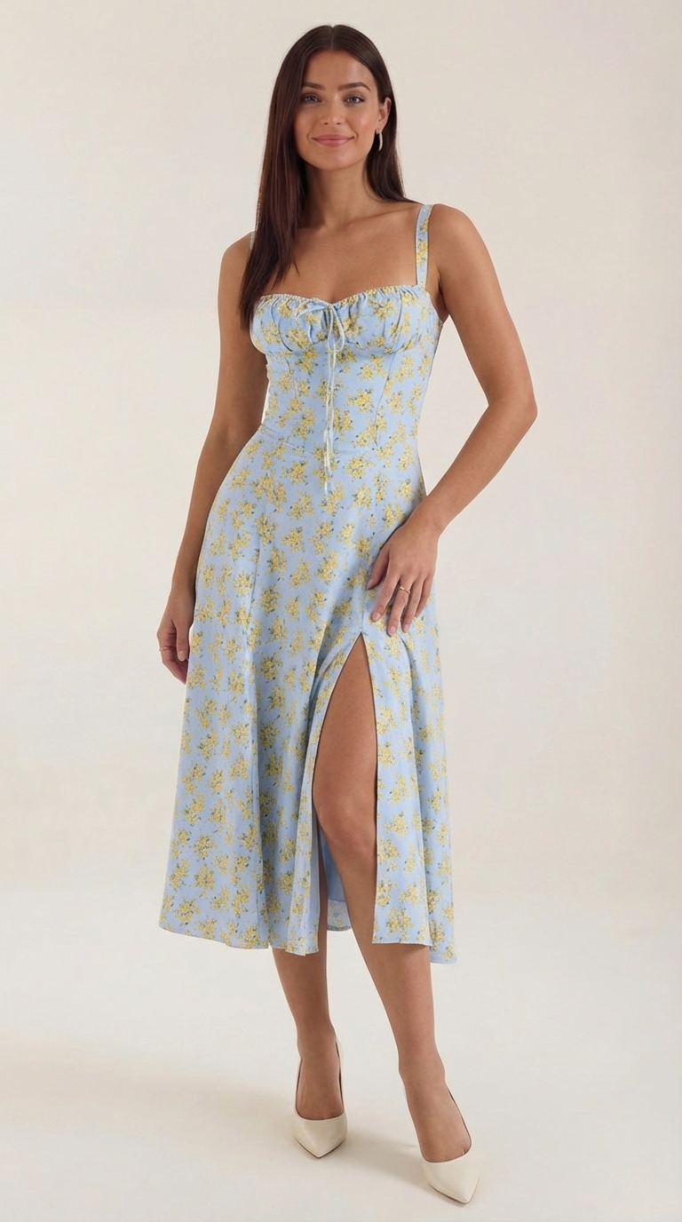 Vestido Midi de Verano Julia - Alta calidad