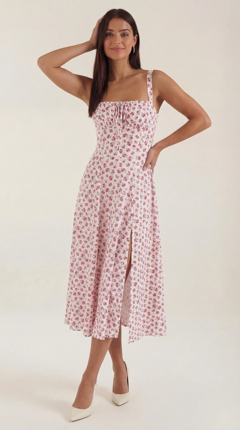 Vestido Midi de Verano Julia - Alta calidad