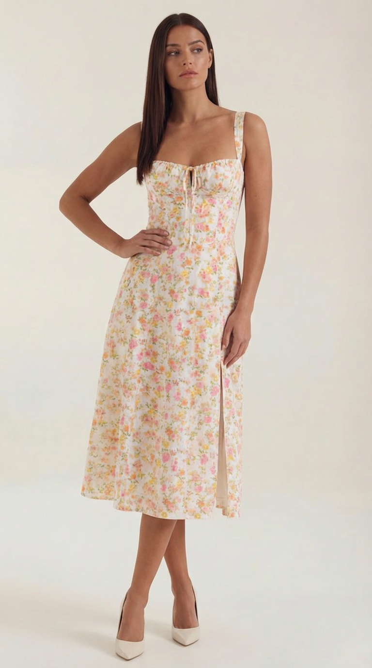 Vestido Midi de Verano Julia - Alta calidad