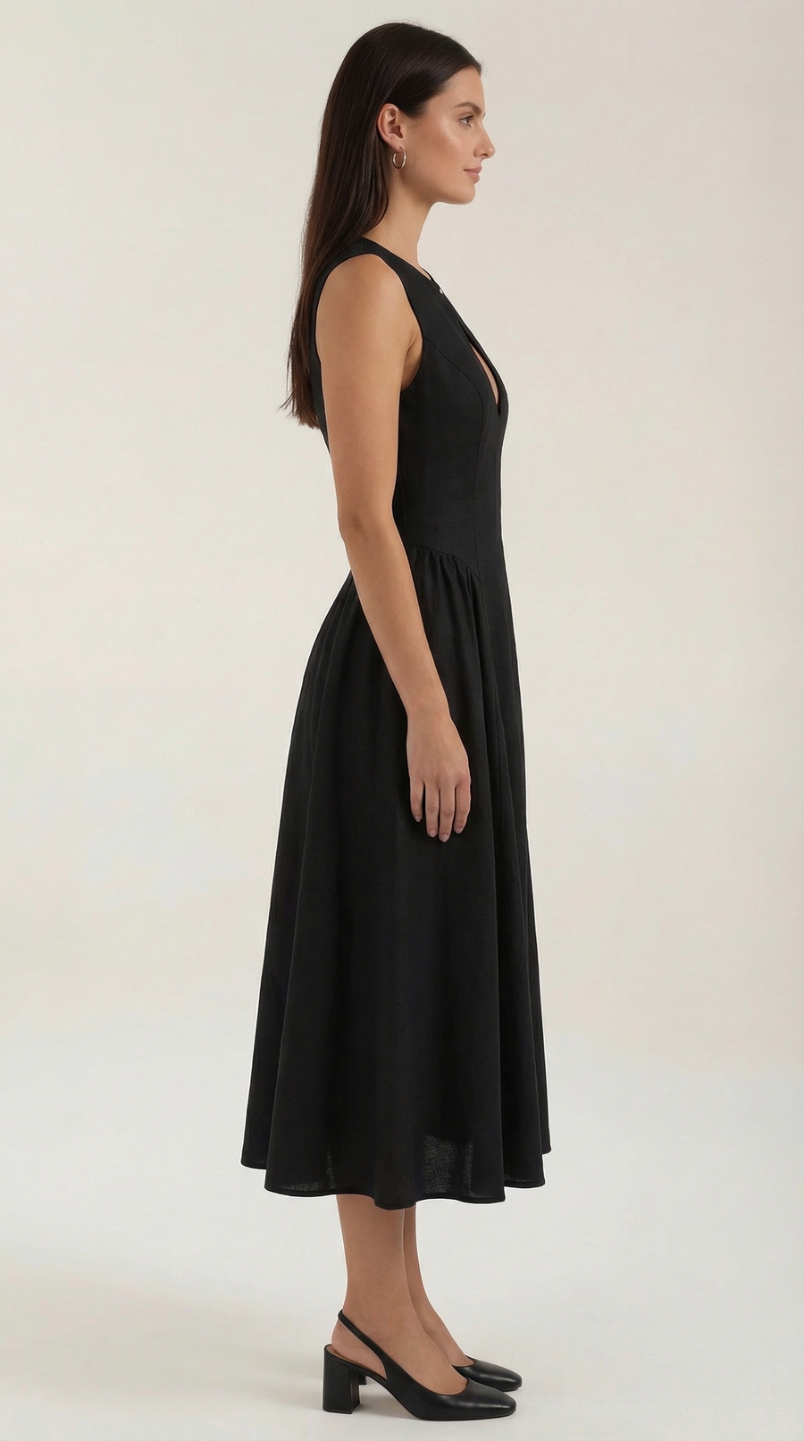 Vestido Midi Nancy con Detalle Cut-out