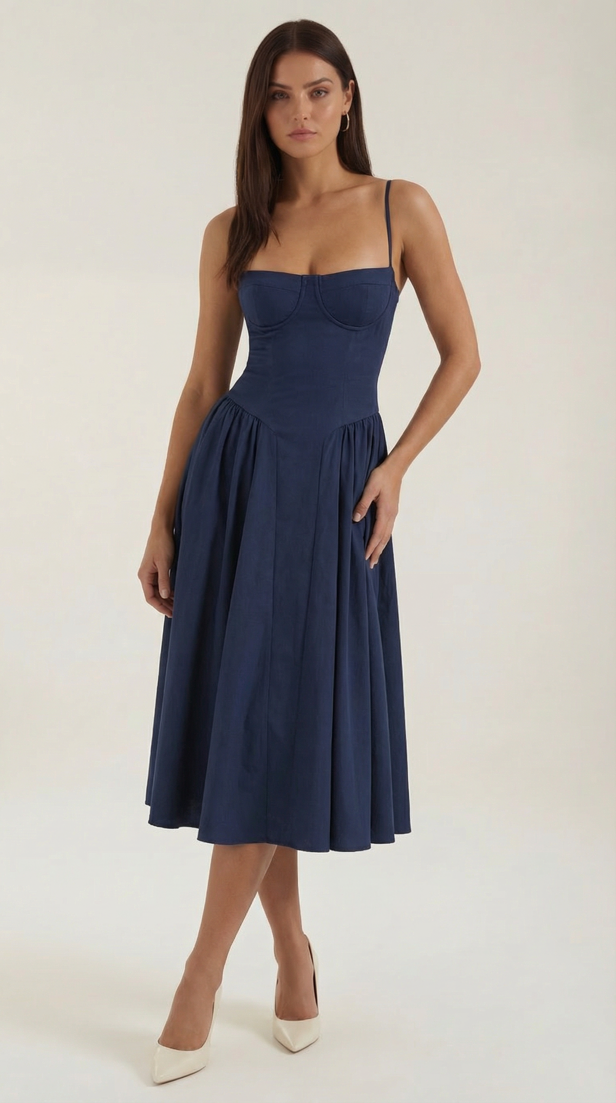 Odette | Vestido midi Corsé