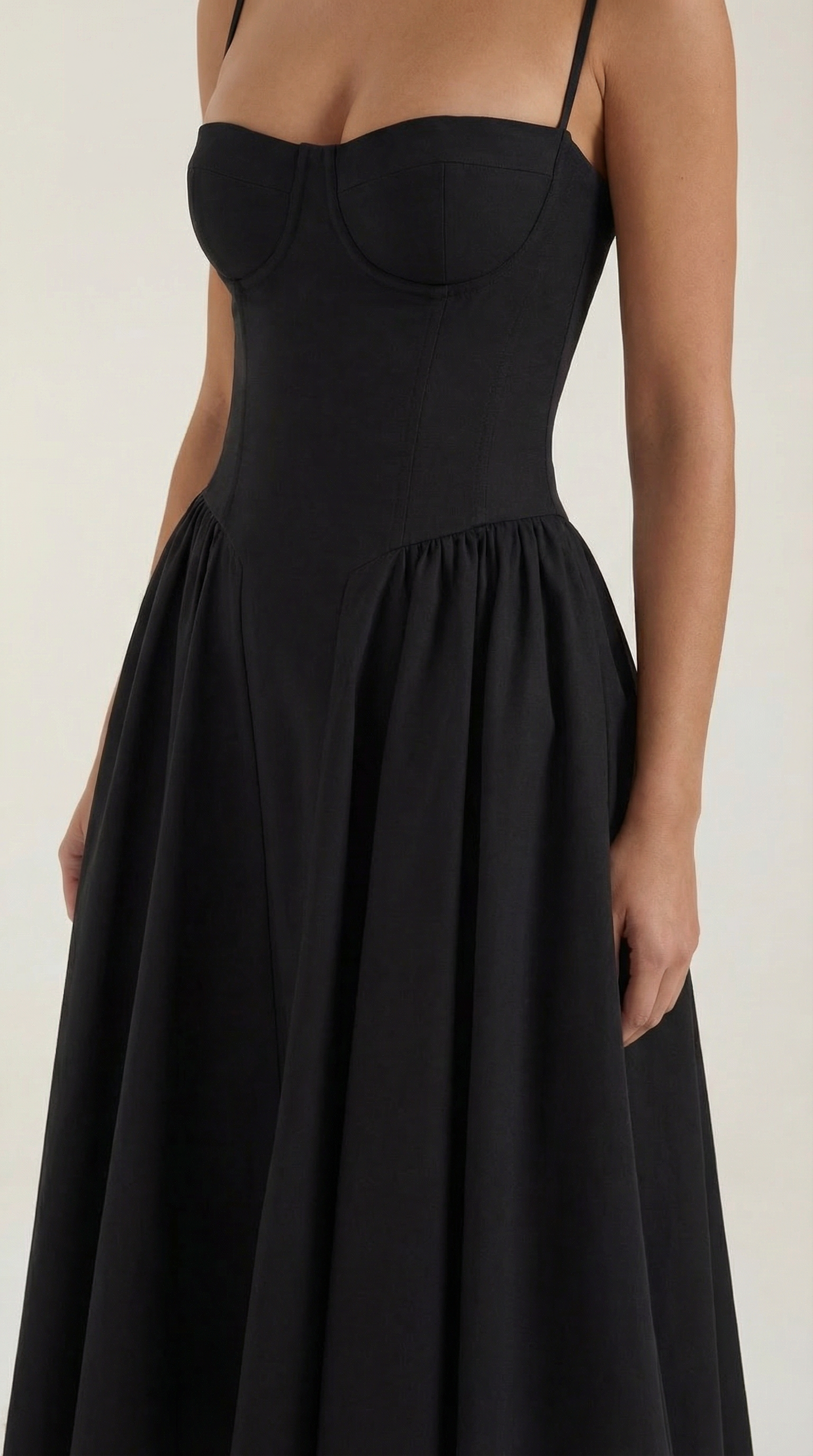Odette | Vestido midi Corsé