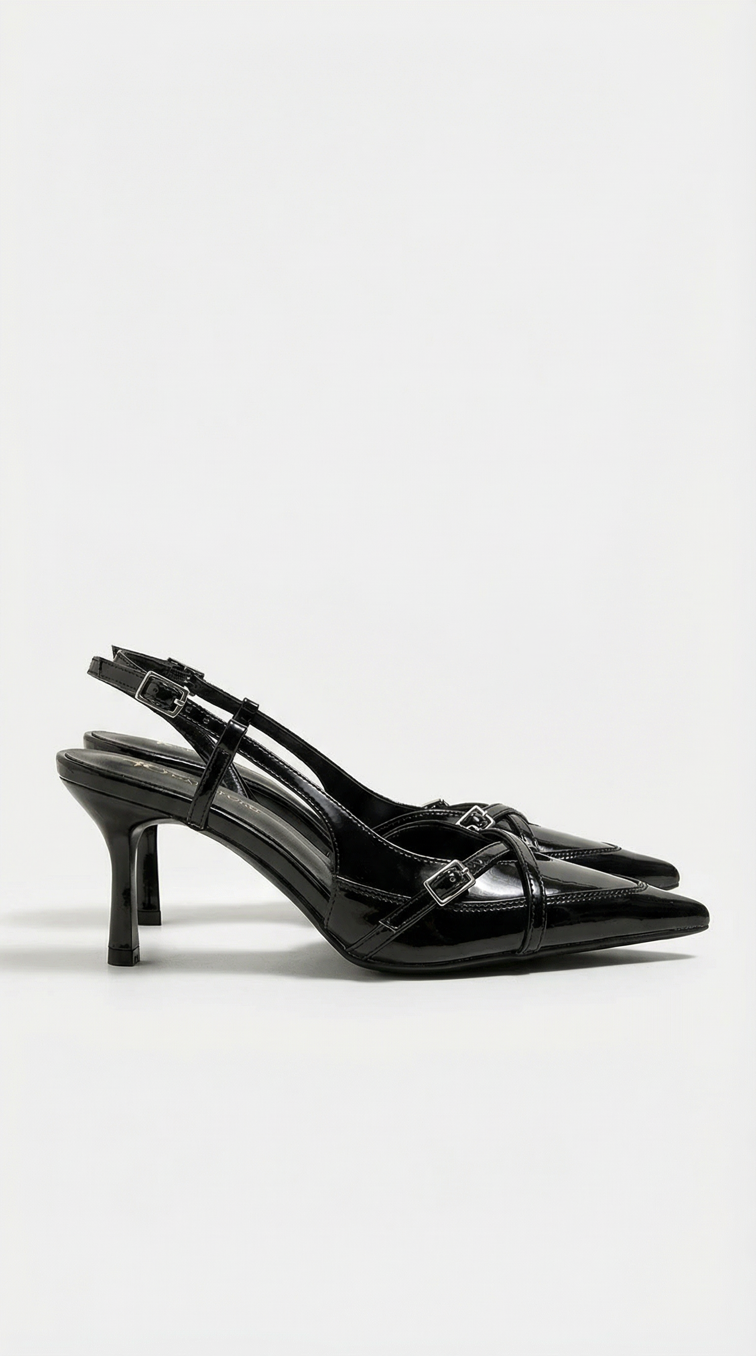 Zapatos de tacón Samantha con tira trasera y hebilla