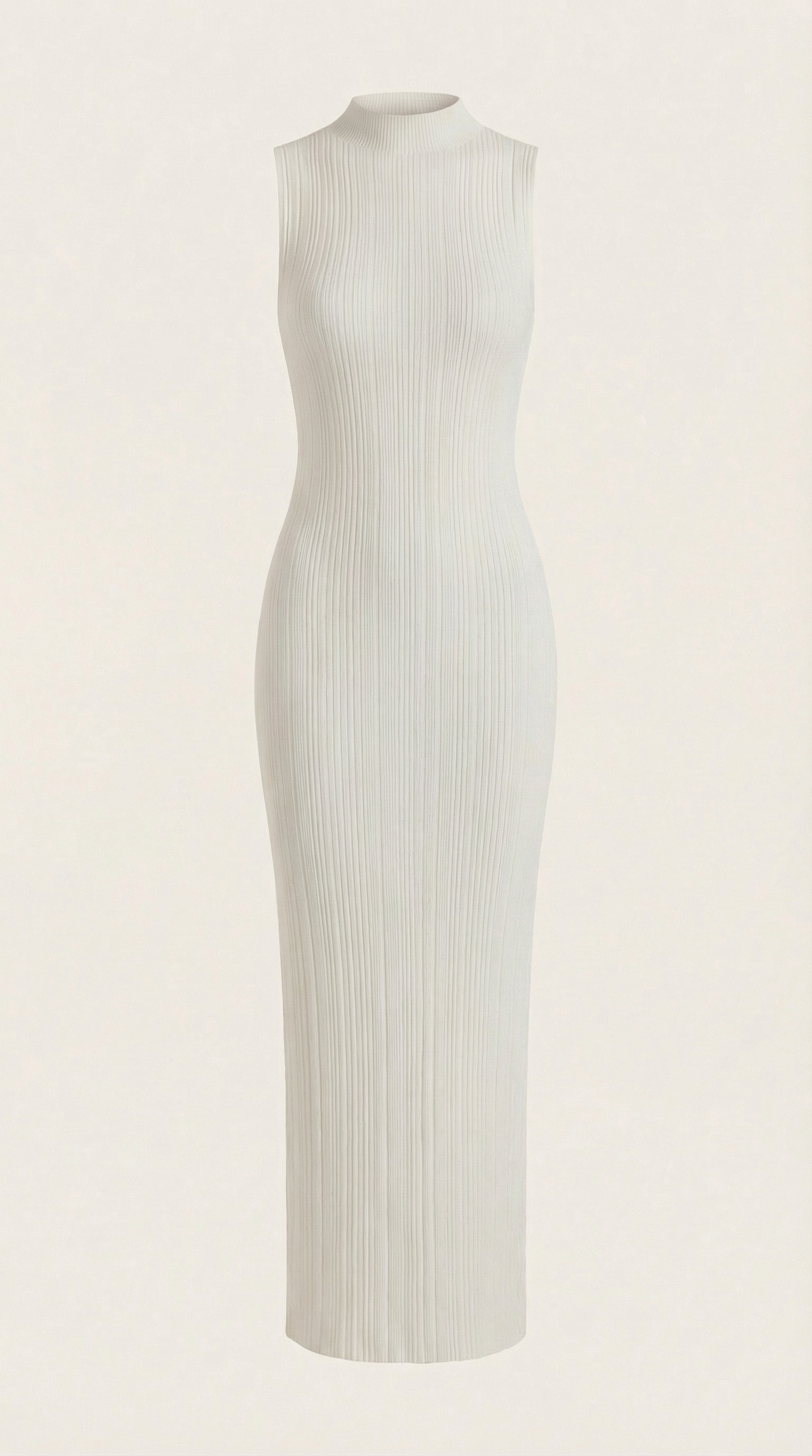 Vestido Sonia midi ajustado de cuello alto