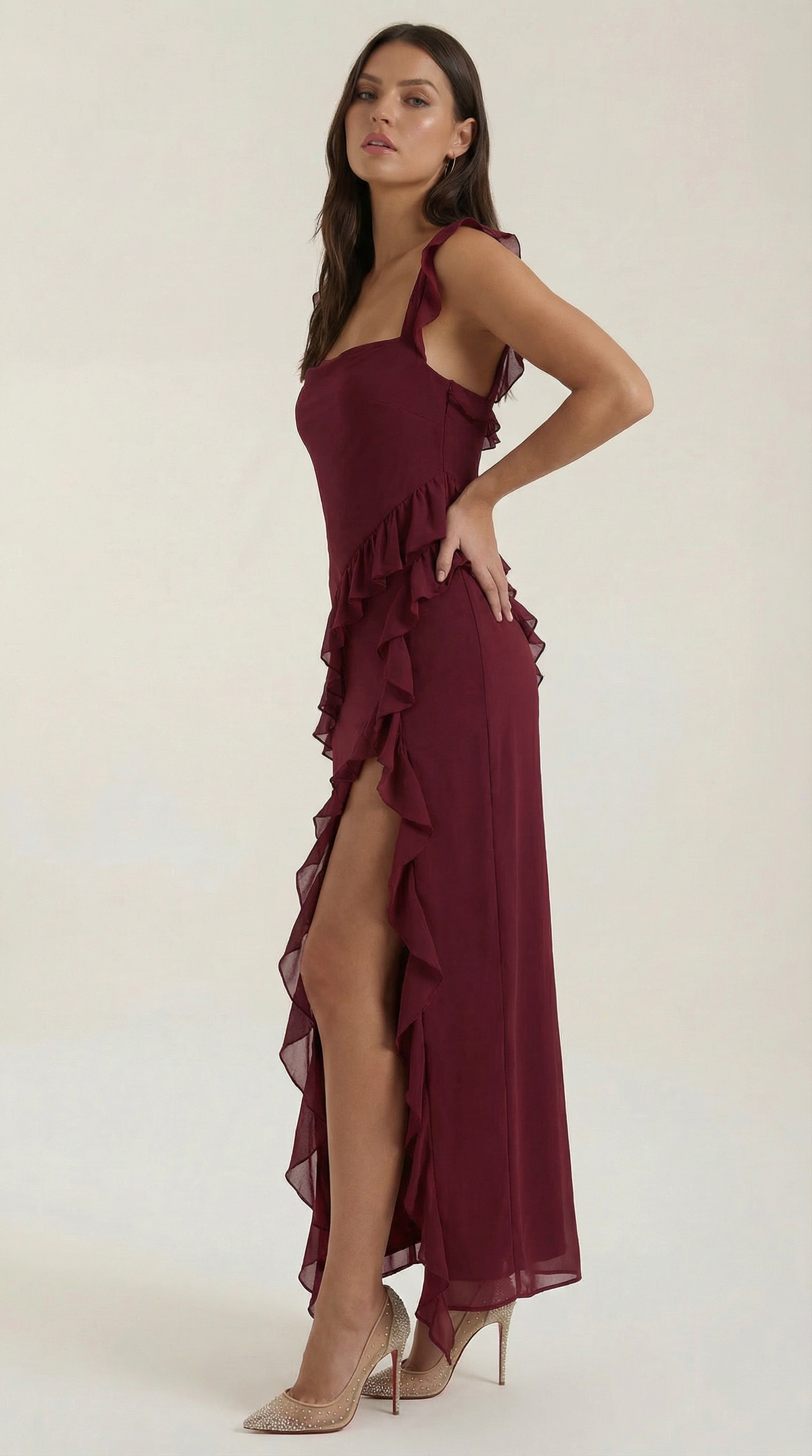 Maxi Vestido con Volantes Susan