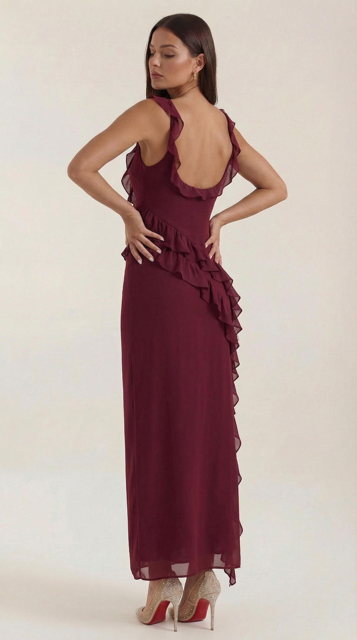 Maxi Vestido con Volantes Susan