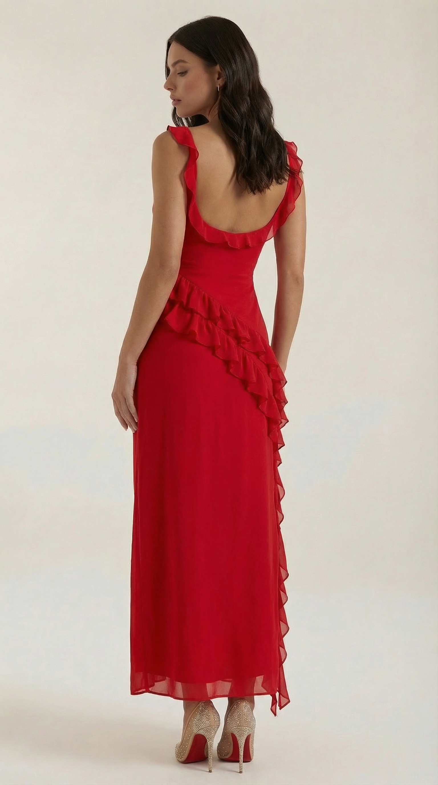 Maxi Vestido con Volantes Susan