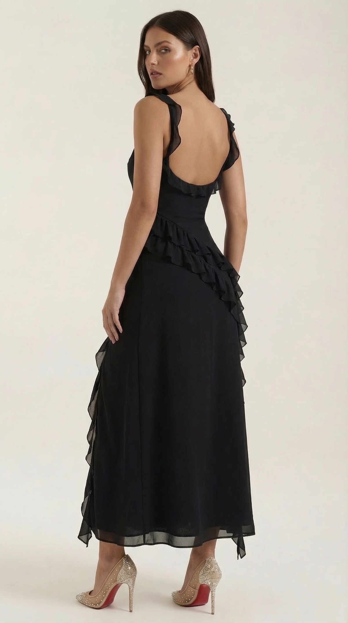 Maxi Vestido con Volantes Susan