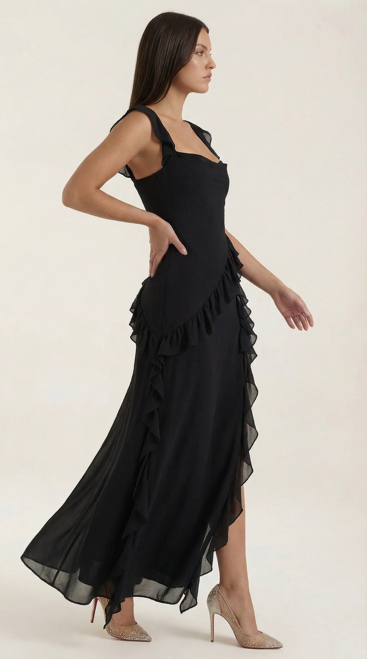 Maxi Vestido con Volantes Susan