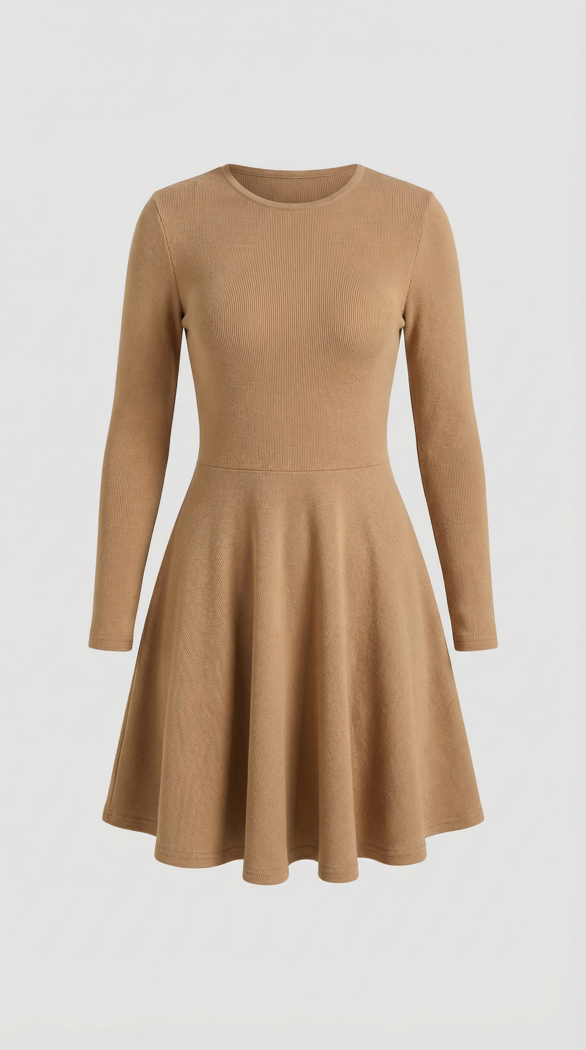 Tiffany Mini Dress con Mangas Largas y Pliegues