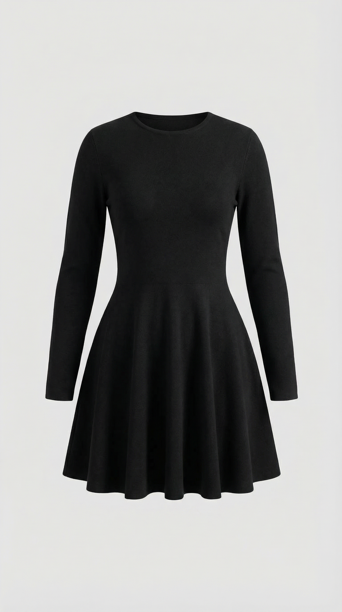 Tiffany Mini Dress con Mangas Largas y Pliegues