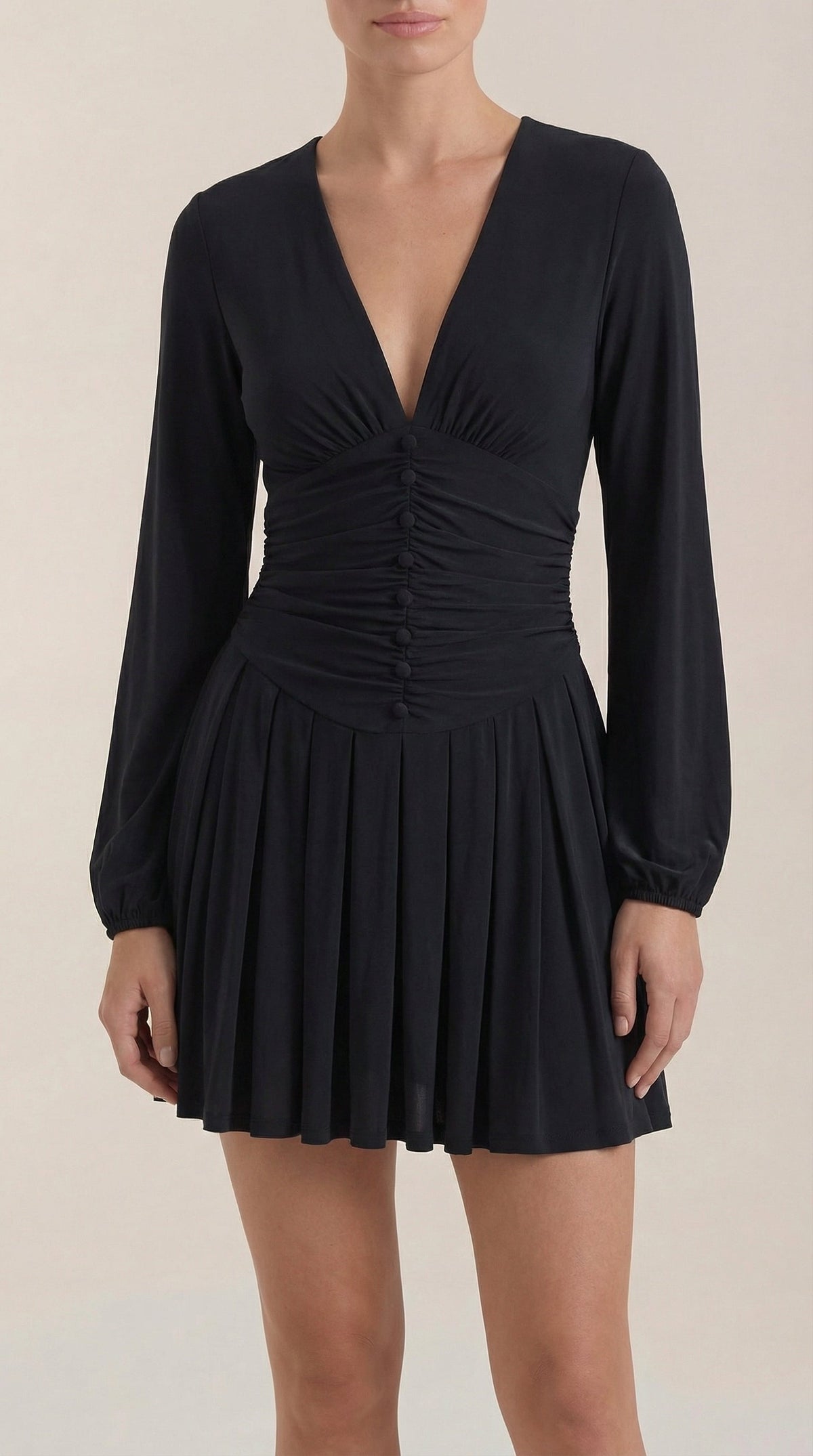 Mini Vestido Tricia con Escote en V