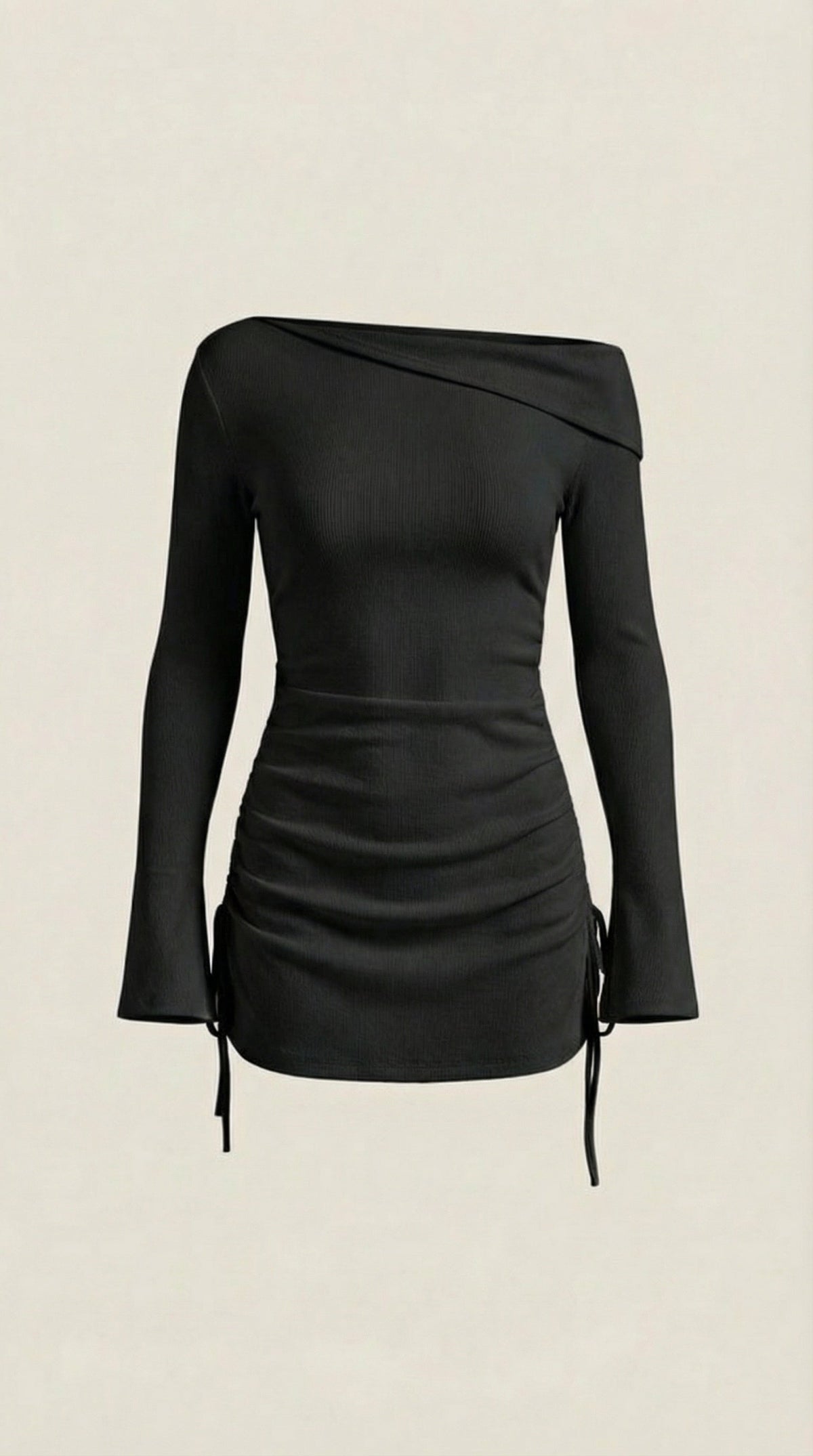 Vestido Mini Acampanado Sin Mangas de Elle