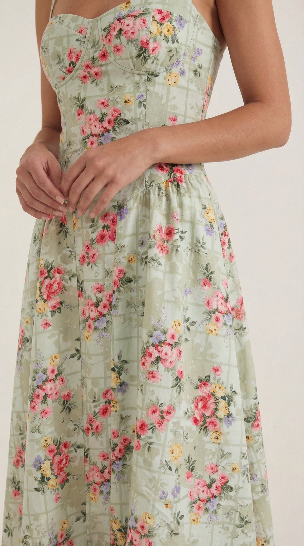 Odette | Vestido midi Corsé