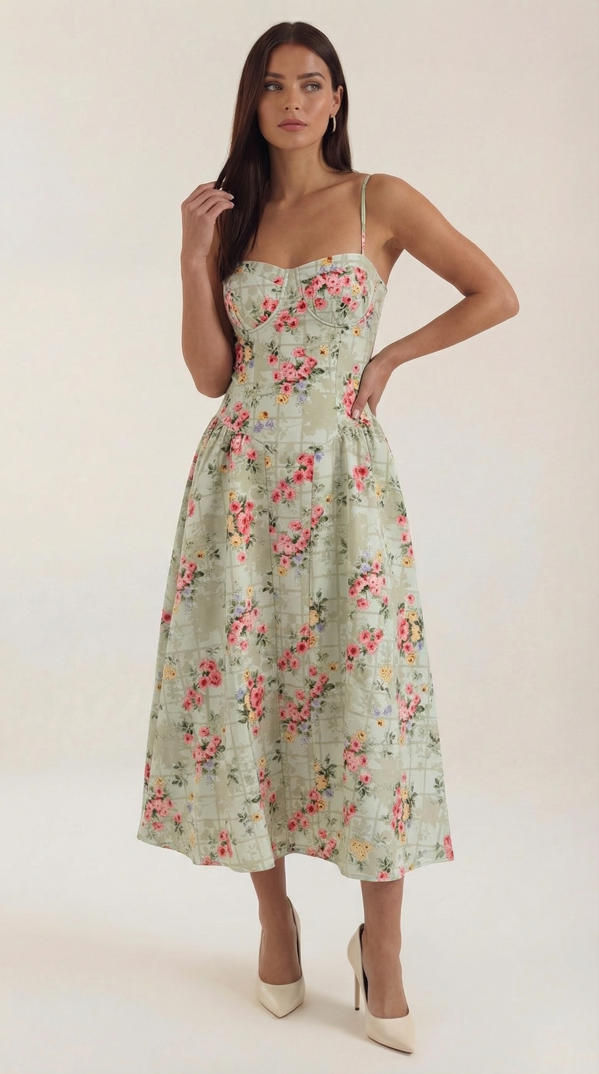 Odette | Vestido midi Corsé