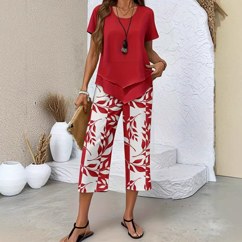 Elena™ | Conjunto de Túnica y Pantalón Fluido